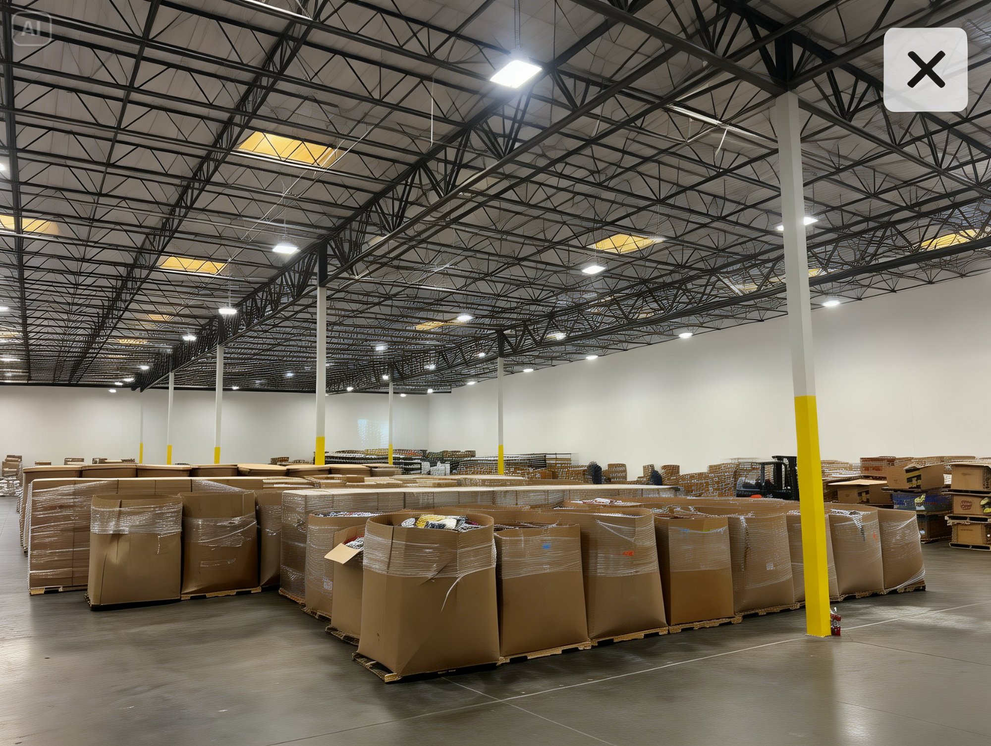 大型仓库全景